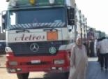 بالصور| أصحاب سيارات النقل الثقيل بالغربية يقطعون طريق القاهرة – الإسكندرية