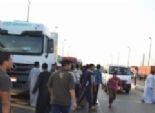  القبض على 7 من سائقي النقل الثقيل أغلقوا طريق 
