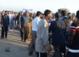  متظاهرون يقطعون طريق كورنيش النيل بدمياط