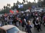  المتظاهرون يتحركون من الحقانية إلى شارع فؤاد بعيدا عن مظاهرات الإخوان 