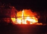  حريق يلتهم معرض أثاث منزلي بقرية العريزات بسوهاج
