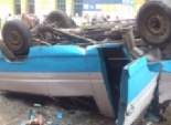  إصابة 22 شخصا في حادث تصادم سيارتين ميكروباص بأسوان 