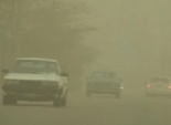  إغلاق الطرق السريعة بالوادي الجديد بعد تعرض المحافظة لعاصفة ترابية