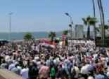  متظاهرون يقطعون طريق الكورنيش بمحيط مسجد القائد إبراهيم بالإسكندرية