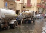 انهيار أحواض مياه الصرف الصحي يغرق مدينة بني سويف الجديدة
