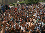 مسيرة لعمال مصنع النهر الخالد للتنديد بفصل 35 عامل تعسفيا ببورسعيد 