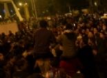 وقفة للمتظاهرين أمام مركز شرطة طنطا للمطالبة بالإفراج عن المقبوض عليهم
