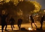  تجدد الاشتباكات بين المتظاهرين وقوات الأمن أمام مركز شرطة كفر الزيات بالغربية