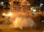  اندلاع الاشتباكات بين المتظاهرين والأمن أمام قسم شرطة ثان المحلة