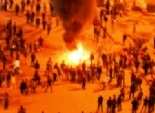 متظاهرون يقطعون طريق ميدان الشون بالمحلة