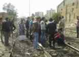  ركاب يقطعون السكة الحديد بدمنهور احتجاجا على إضراب الكمسارية