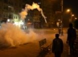أمن المنوفية يفرق مسيرة بقنابل الغاز في شبين الكوم
