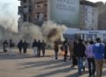 محتجون يهاجمون قسم شرطة ثان المحلة ويقذفونه بالشماريخ.. والأمن يشكل سياجا أمنيا