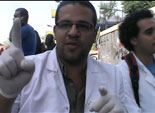  مسعف من ميدان التحرير: المستشفى الميدانى استقبل 12 إصابة بعد هجوم الفجر