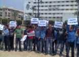 بالصور| طلاب المعهد الأزهري بدمياط ينظمون وقفة احتجاجية للمطالبة برحيل 