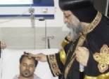 البابا تواضروس يزور مصابي حادث كنيسة الوراق بمستشفى المعادي العسكري